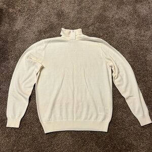 Suit Supply Off White 100% Merino Wool Sweater new w/tags